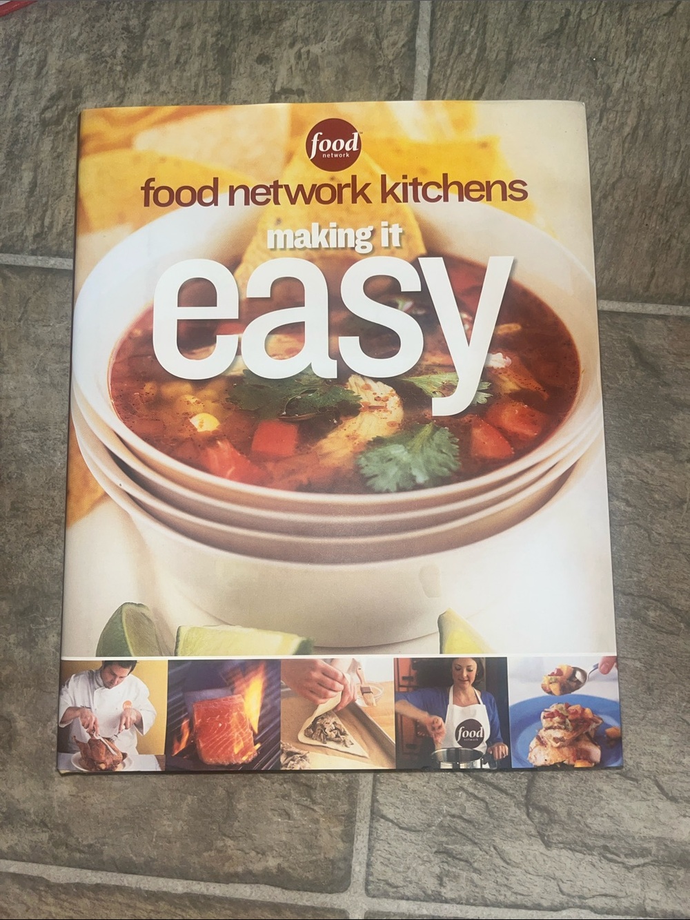 Food Network Kitchens 'Making It Easy' Cookbook - White, Orange, Brown Cover